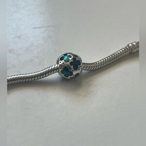 Retired Pandora Charm - Blue Butterflies